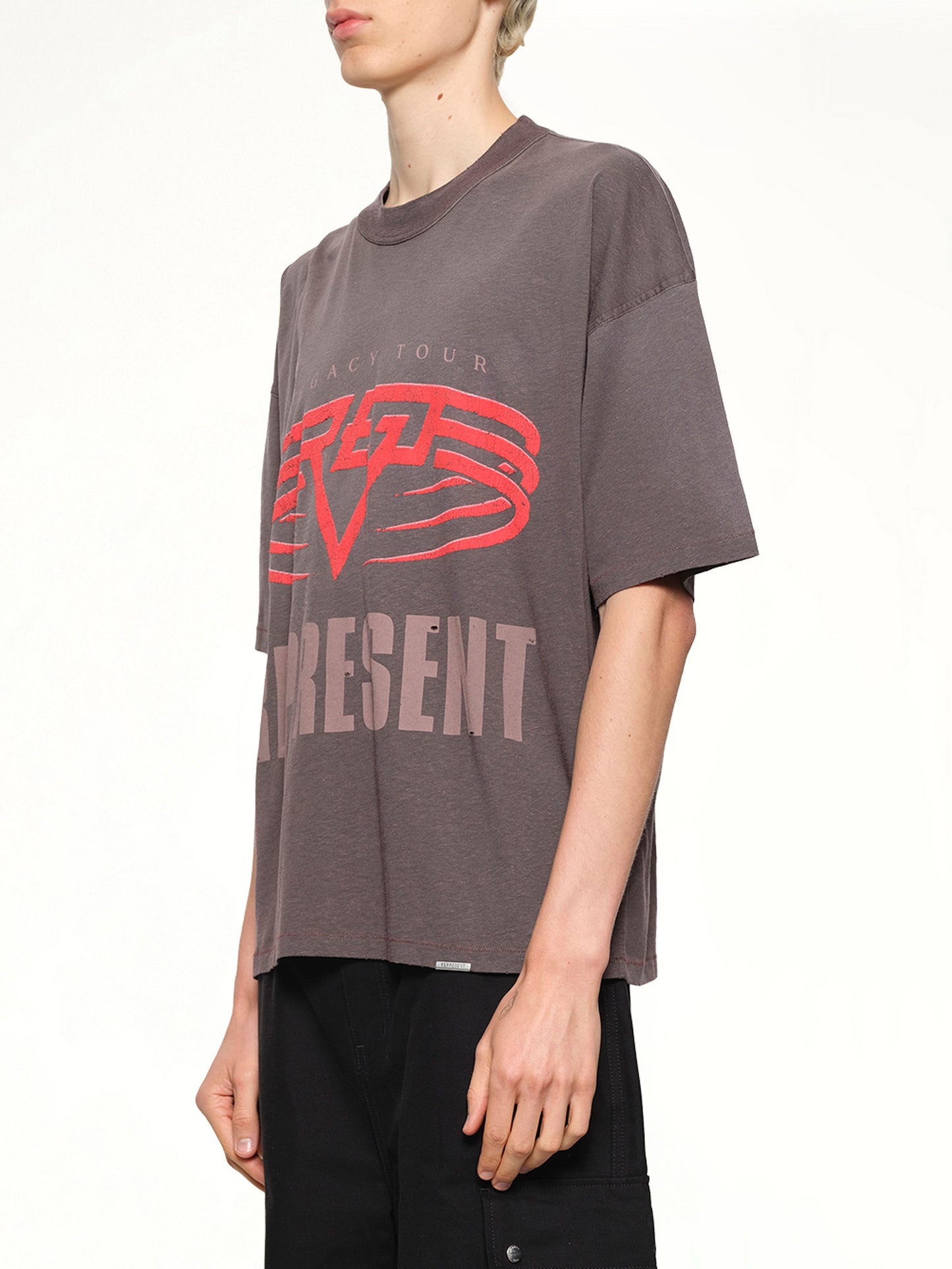 Reversible Living Legacy Falcon T-Shirt in Nero