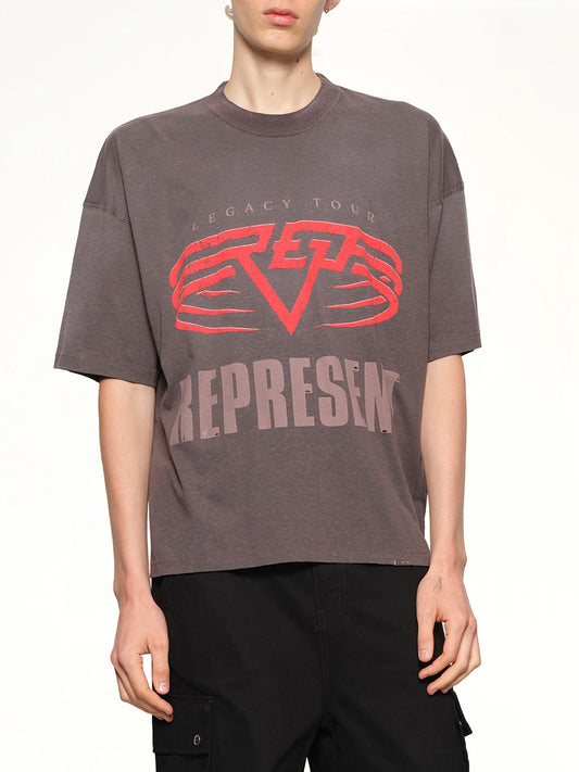 Reversible Living Legacy Falcon T-Shirt in Nero