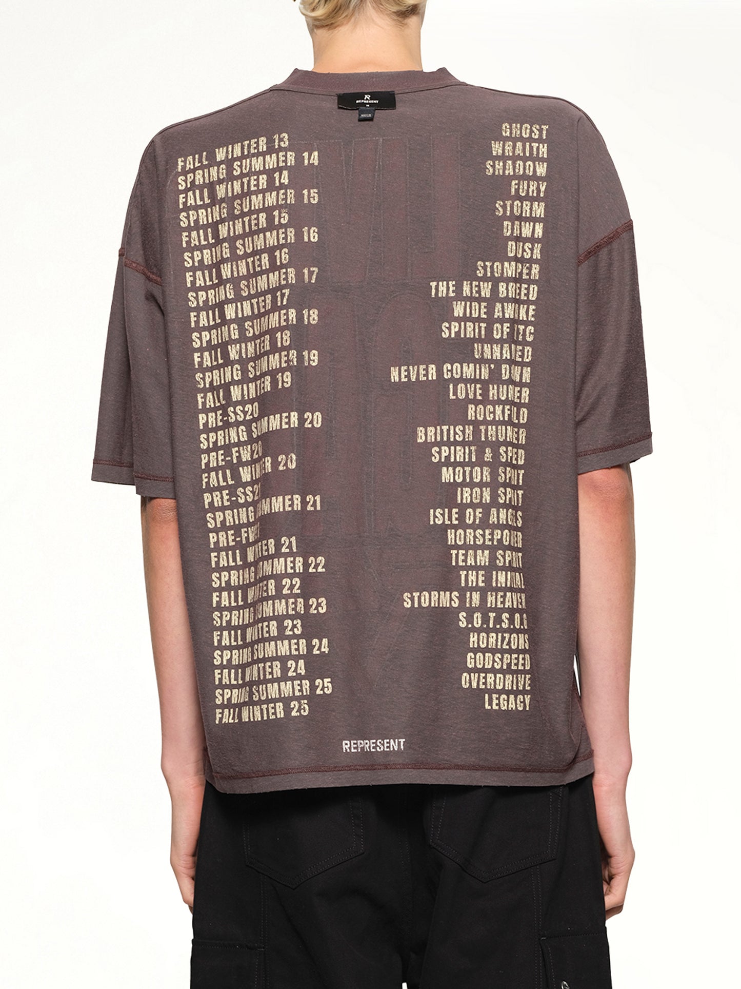 Reversible Living Legacy Falcon T-Shirt in Nero