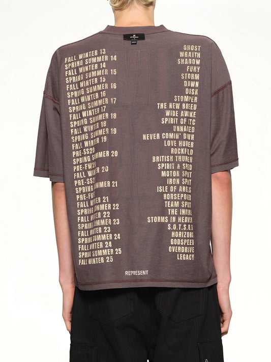 Reversible Living Legacy Falcon T-Shirt in Nero