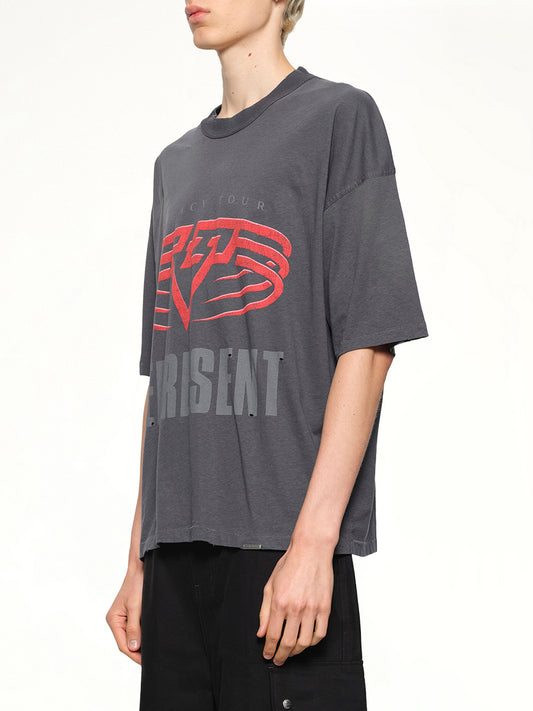 Reversible Living Legacy Falcon T-Shirt in Sun Fade Grey