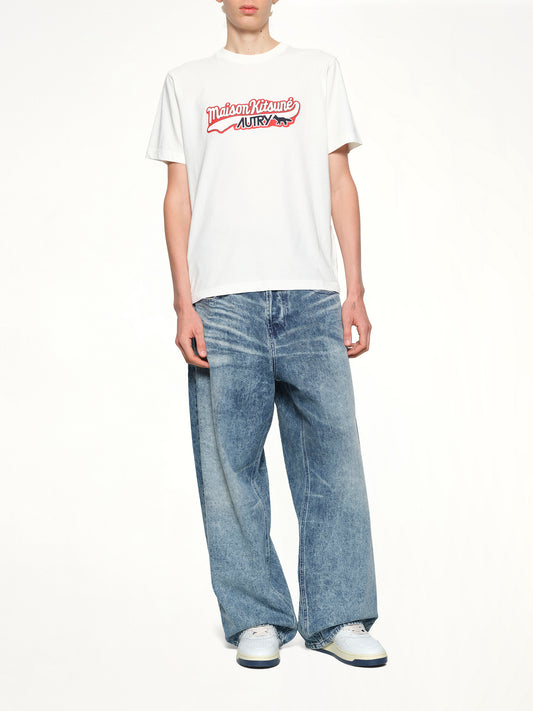 Autry x Maison Kitsune T-Shirt in White