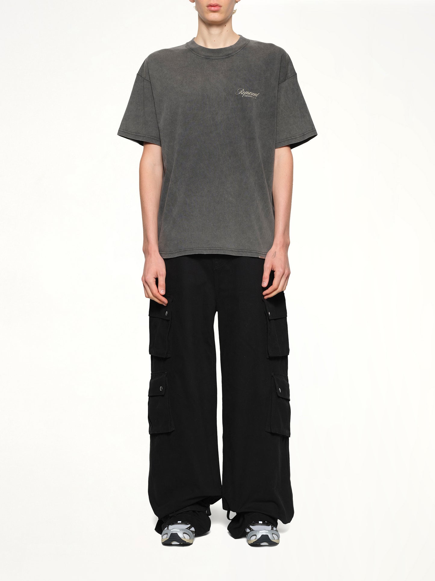 Represent Owners Club Script T-Shirt in Vintage Grey