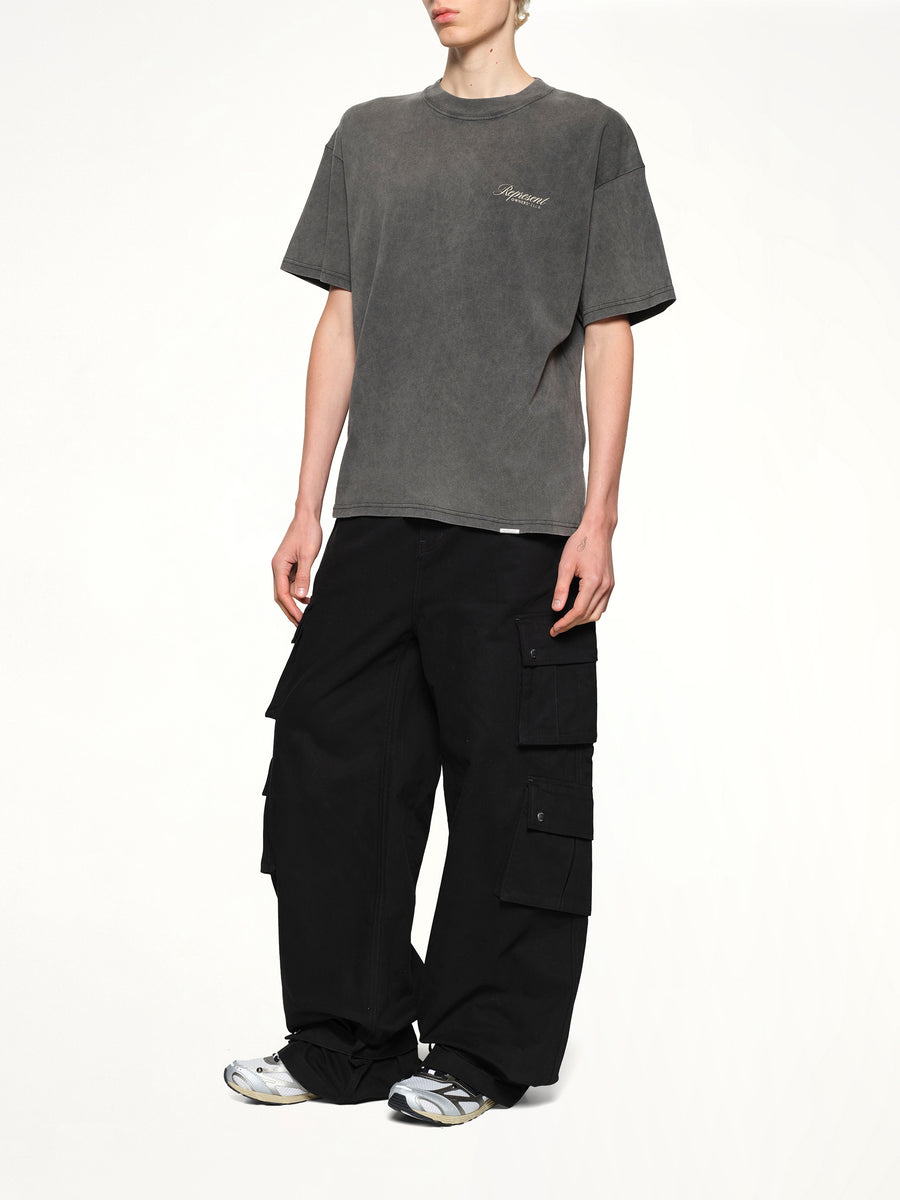 Represent Owners Club Script T-Shirt in Vintage Grey