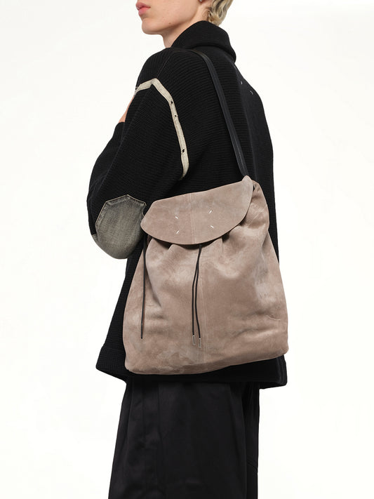 Belt Bag Hobo Small in Vison/Black/Chestnut