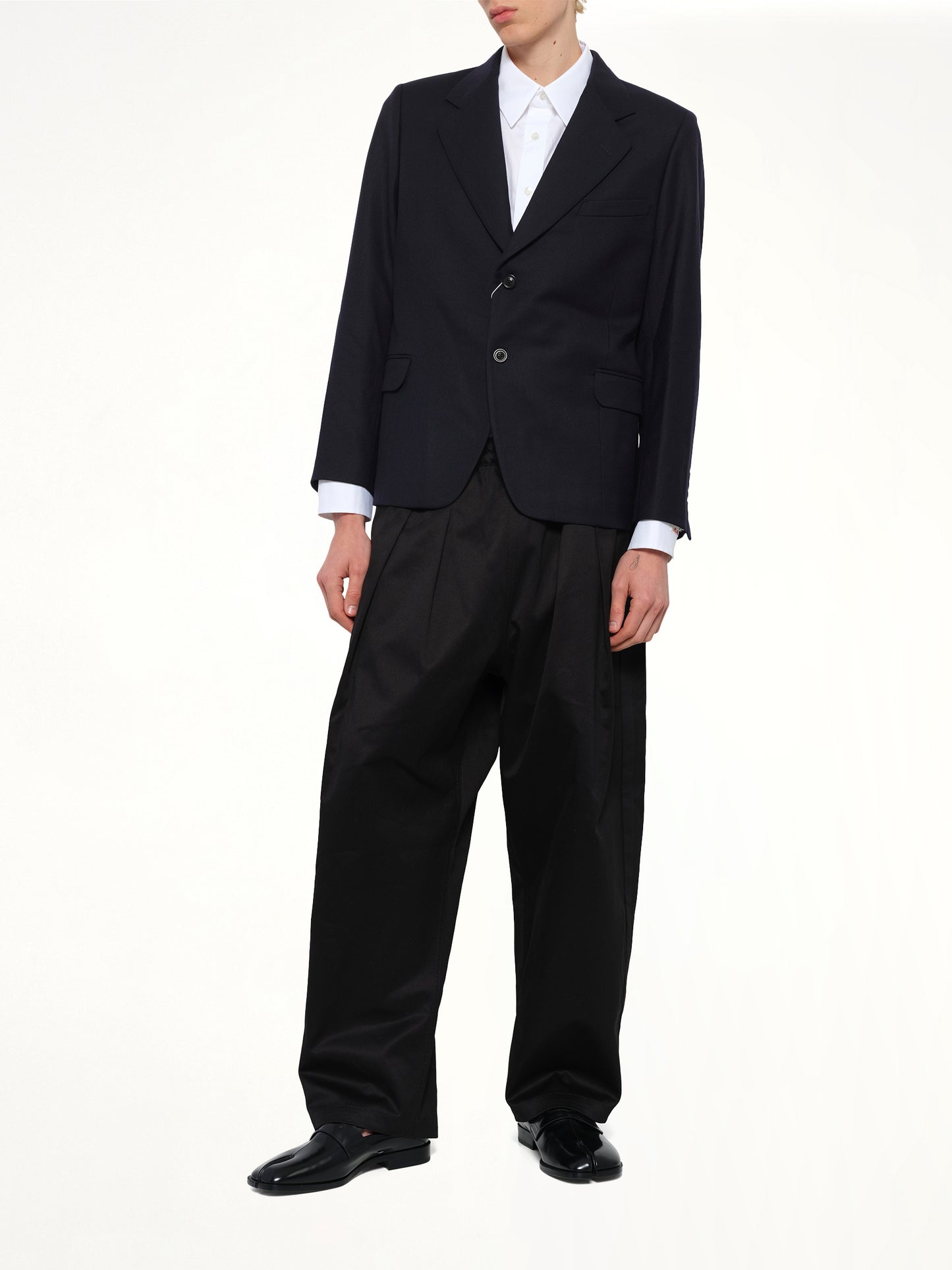 Virgin Wool Blazer in Blue