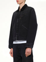 Original Japanese Denim Jacket in Washed Black