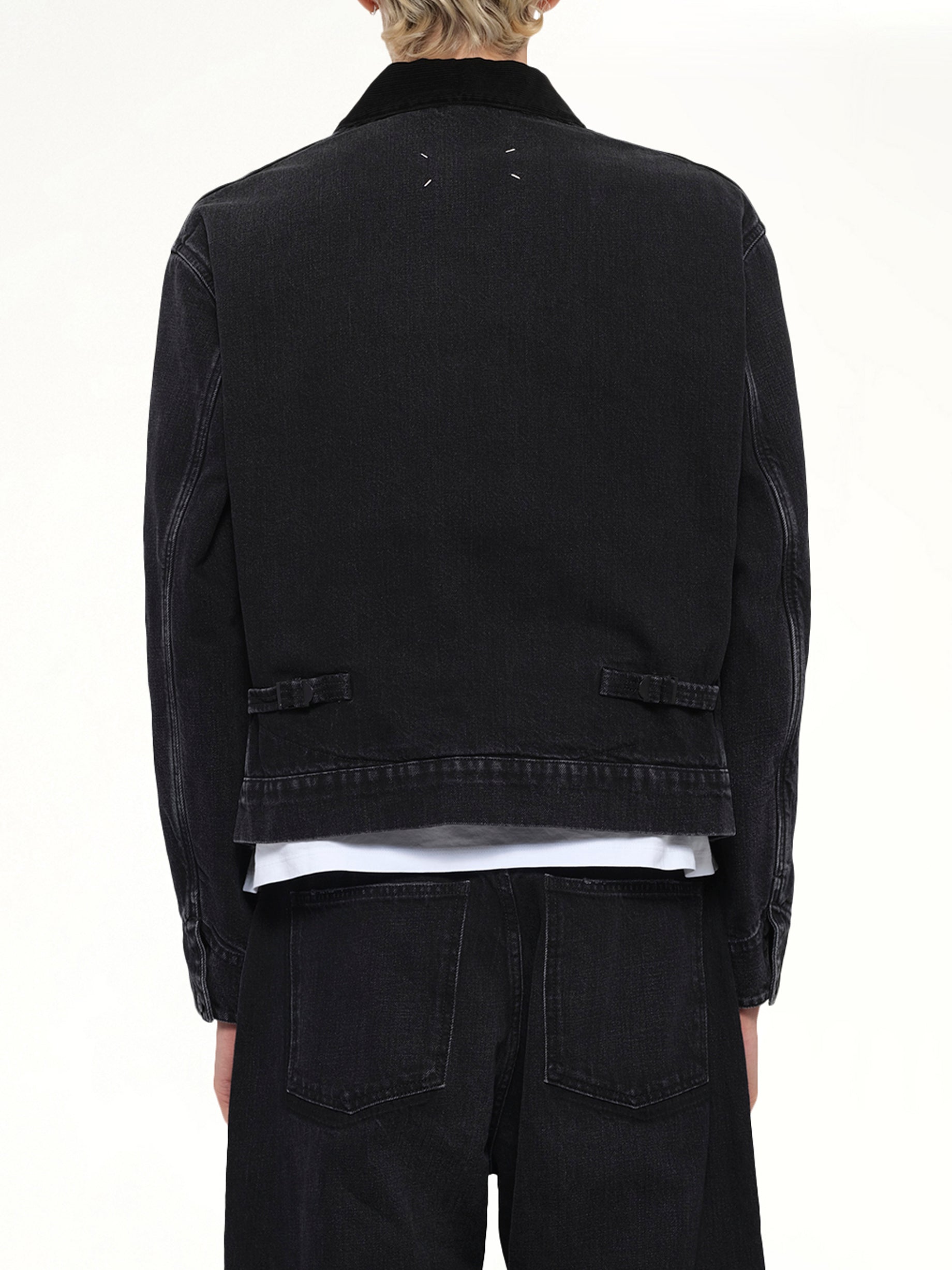 Original Japanese Denim Jacket in Washed Black