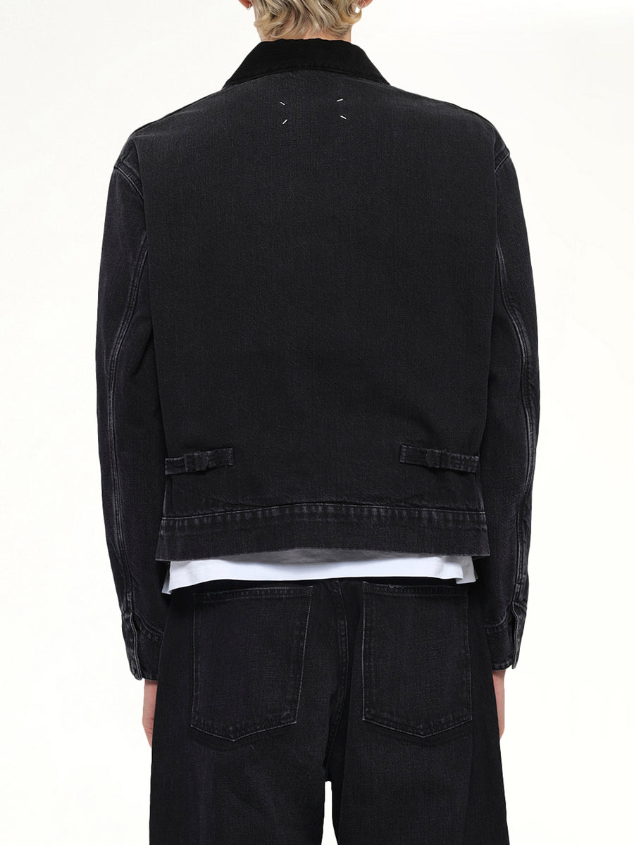 Original Japanese Denim Jacket in Washed Black