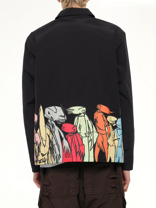 Kenzo x Futura 2000 Padded Coach Jacket in Black