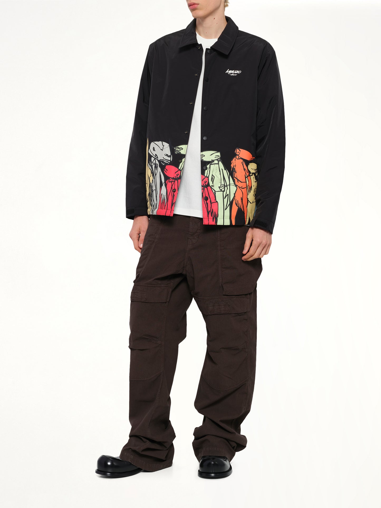 Kenzo x Futura 2000 Padded Coach Jacket in Black