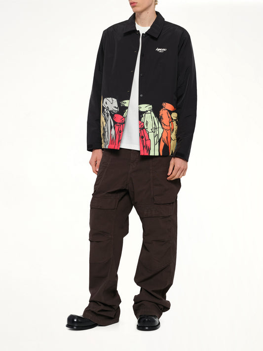 Kenzo x Futura 2000 Padded Coach Jacket in Black