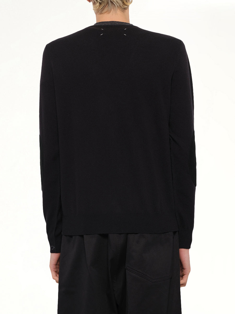 Two-Tone Cardigan in Grey/Black