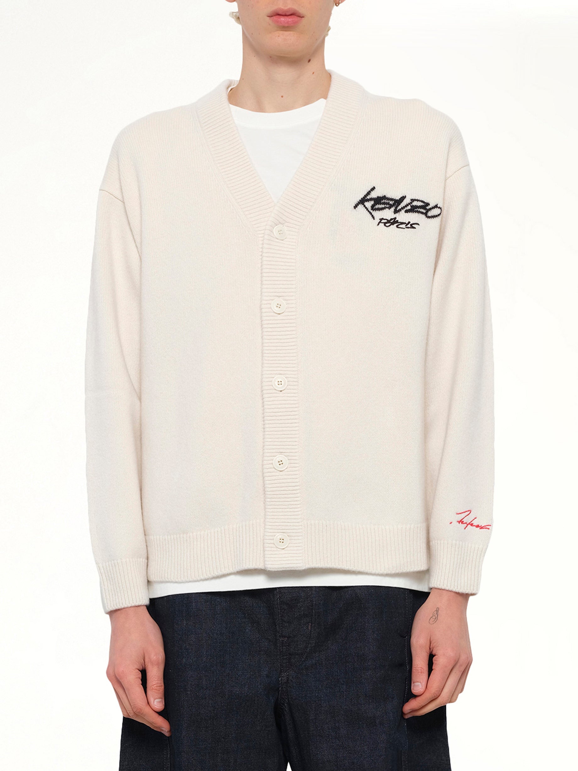 Kenzo x Futura 2000 Cardigan in Off White