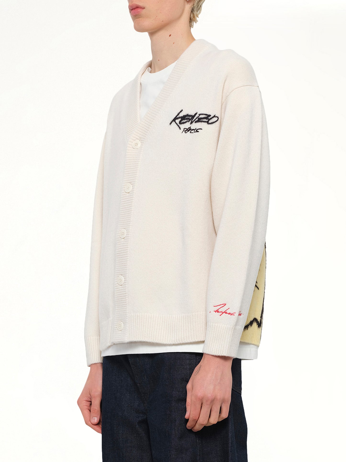 Kenzo x Futura 2000 Cardigan in Off White