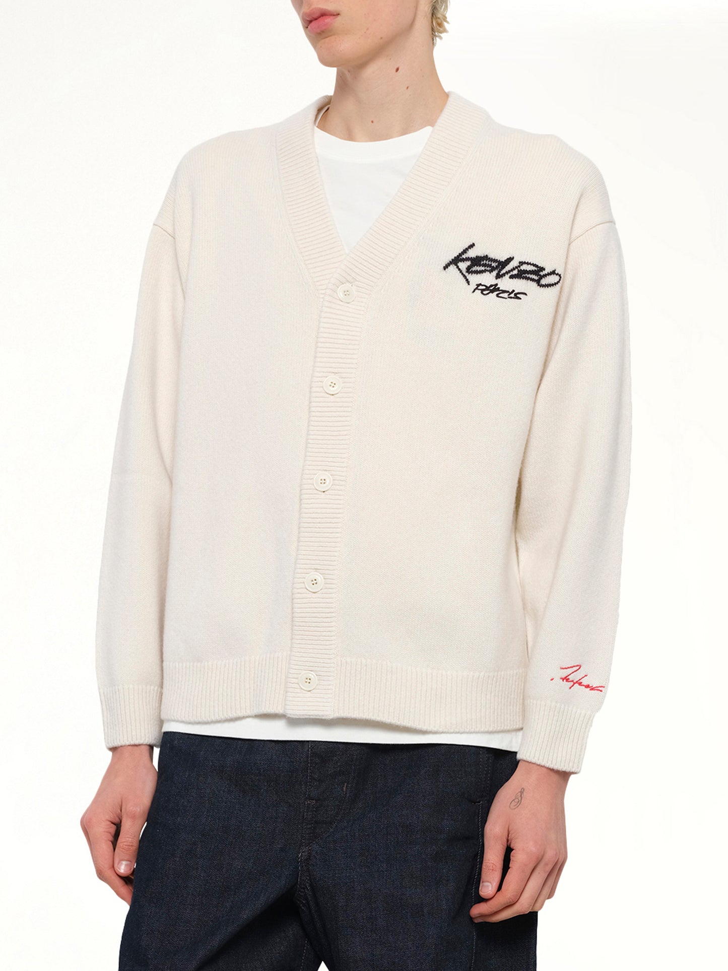 Kenzo x Futura 2000 Cardigan in Off White