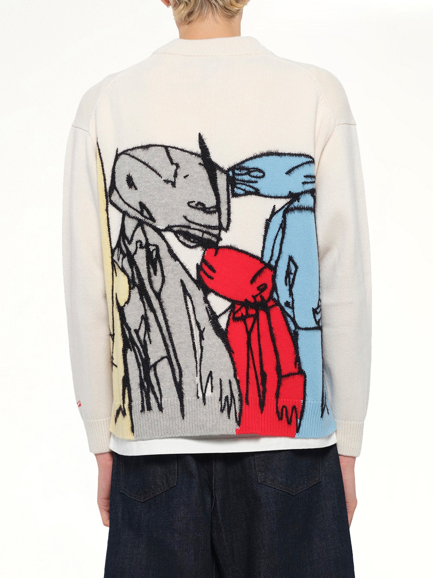 Kenzo x Futura 2000 Cardigan in Off White