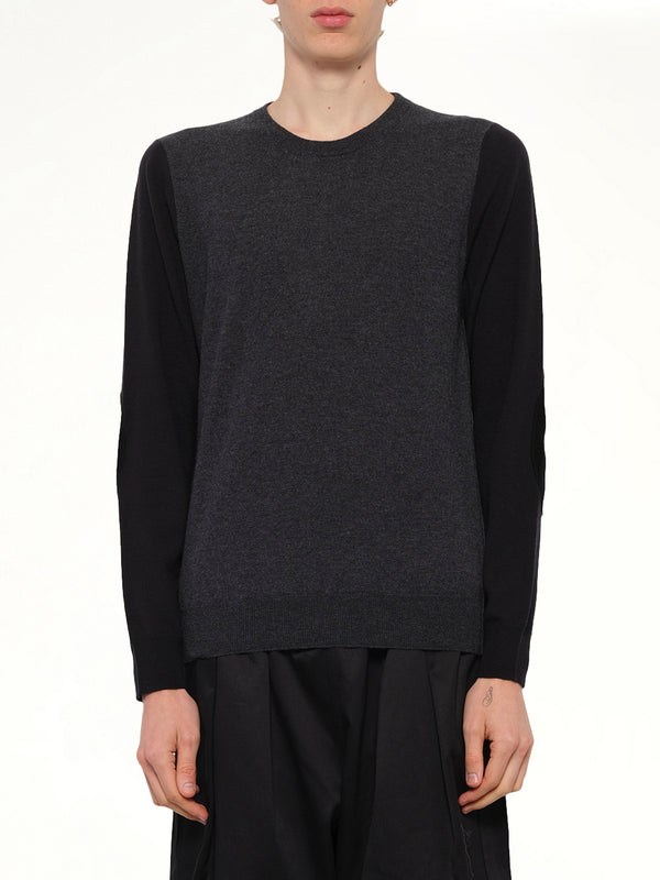 Two-Tone Sweater in Grey/Black
