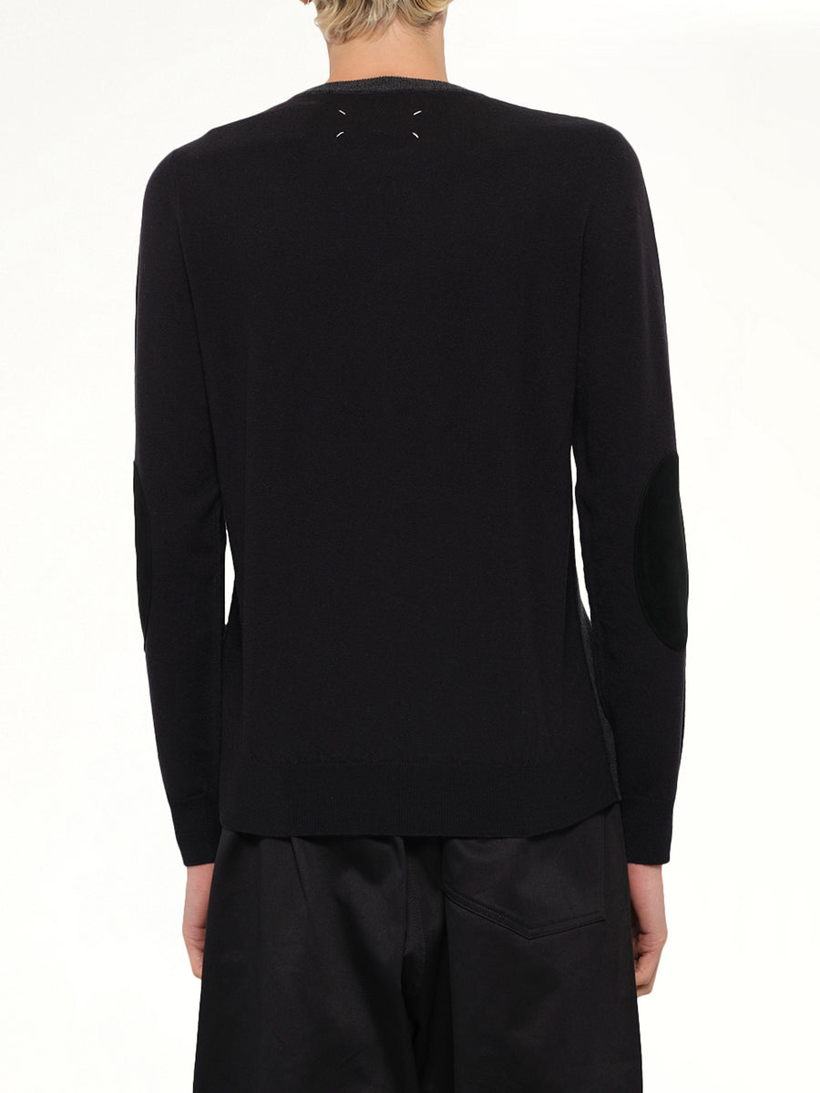 Two-Tone Sweater in Grey/Black