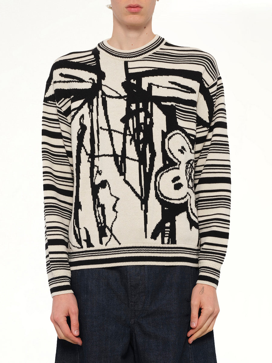 Kenzo x Futura 2000 Sweater in Off White