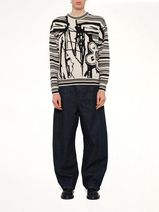 Kenzo x Futura 2000 Sweater in Off White