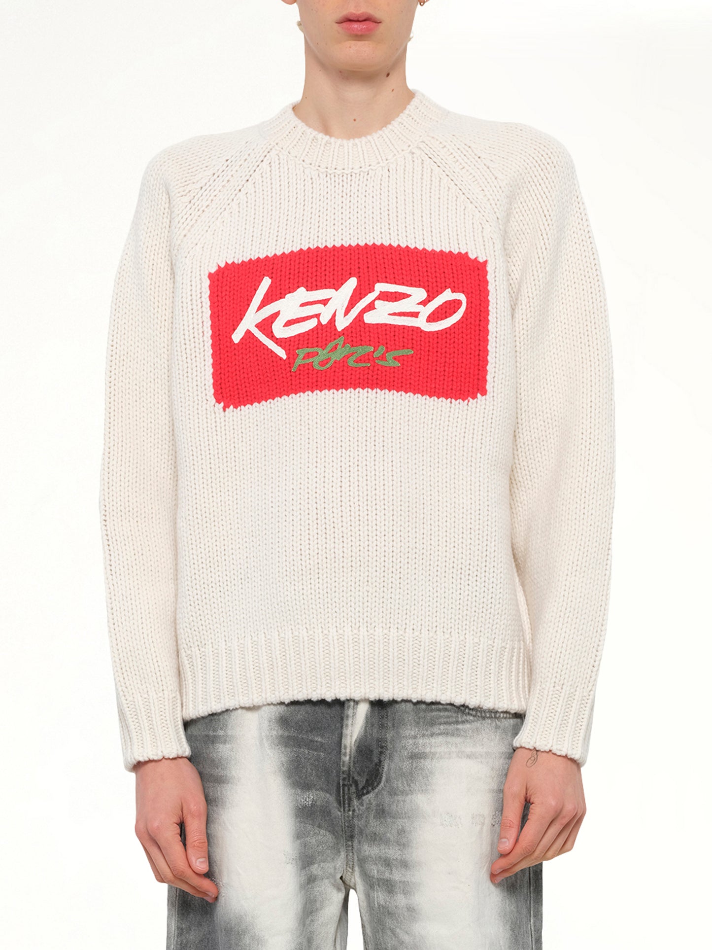 Rws Kenzo Futura Jumper in Off White