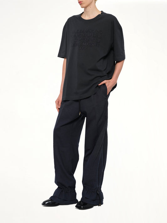 Wool Pants in Dark Blu