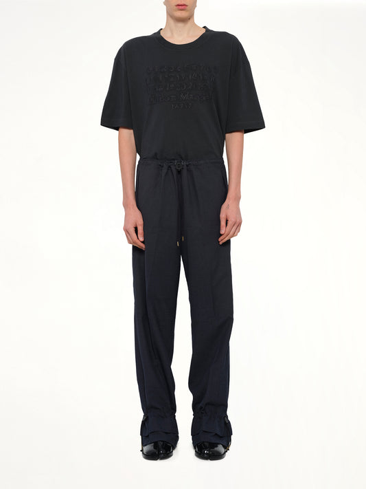 Wool Pants in Dark Blu