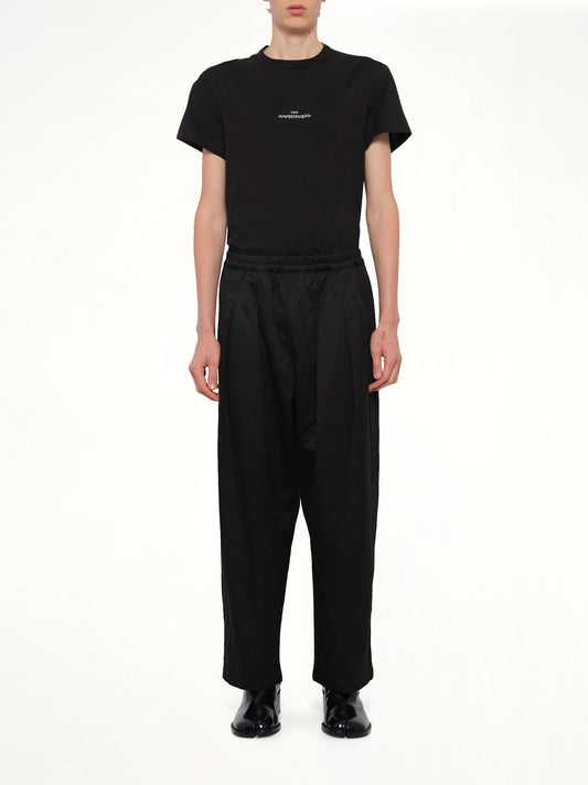 Cotton Twill Pants in Black