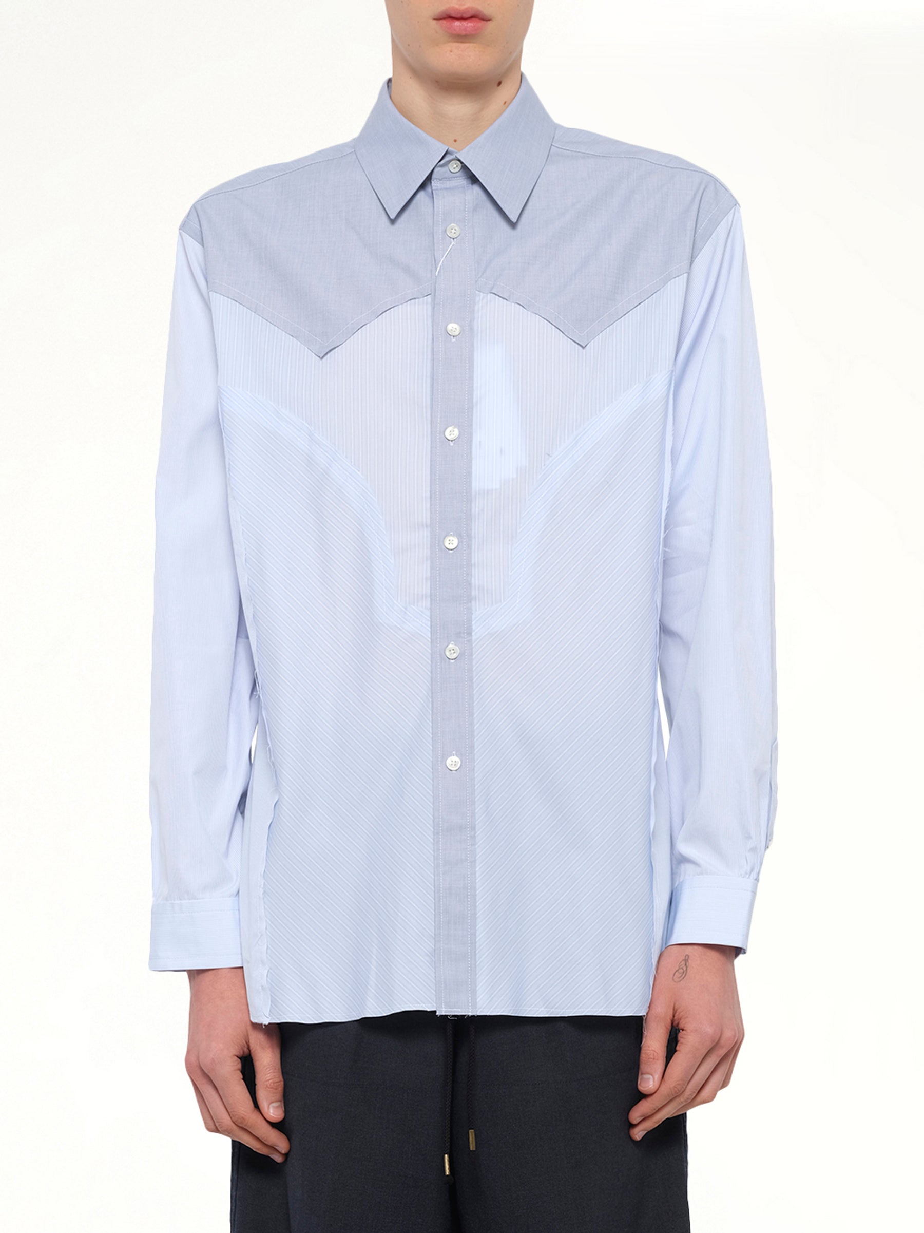 Classic Stripe Shirt in Azure