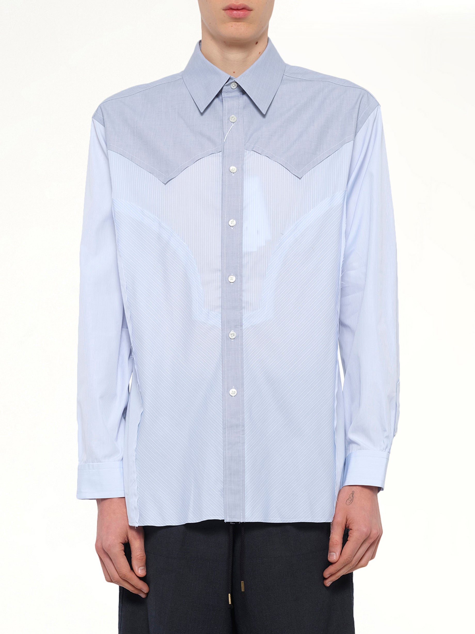 Classic Stripe Shirt in Azure