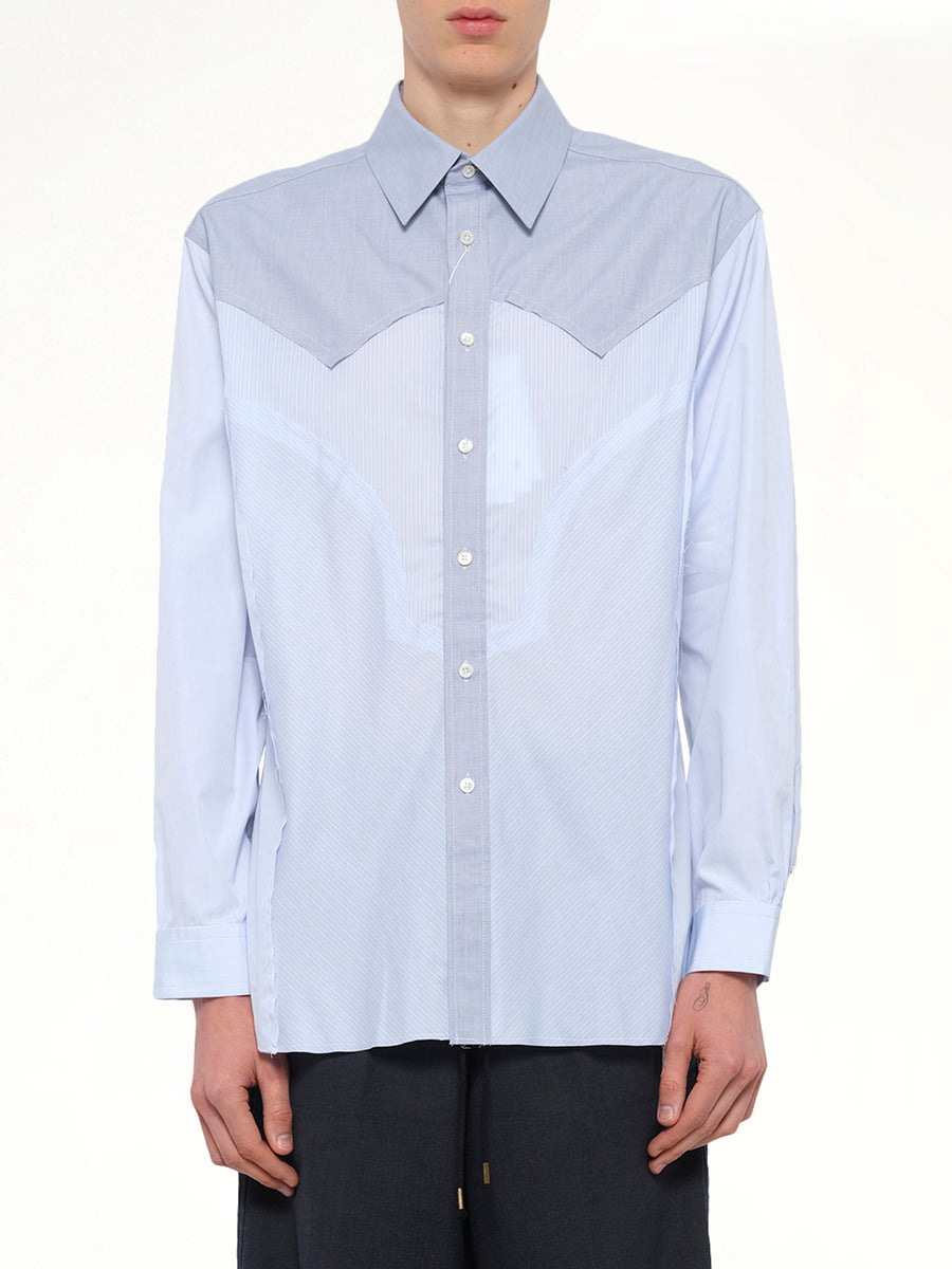 Classic Stripe Shirt in Azure