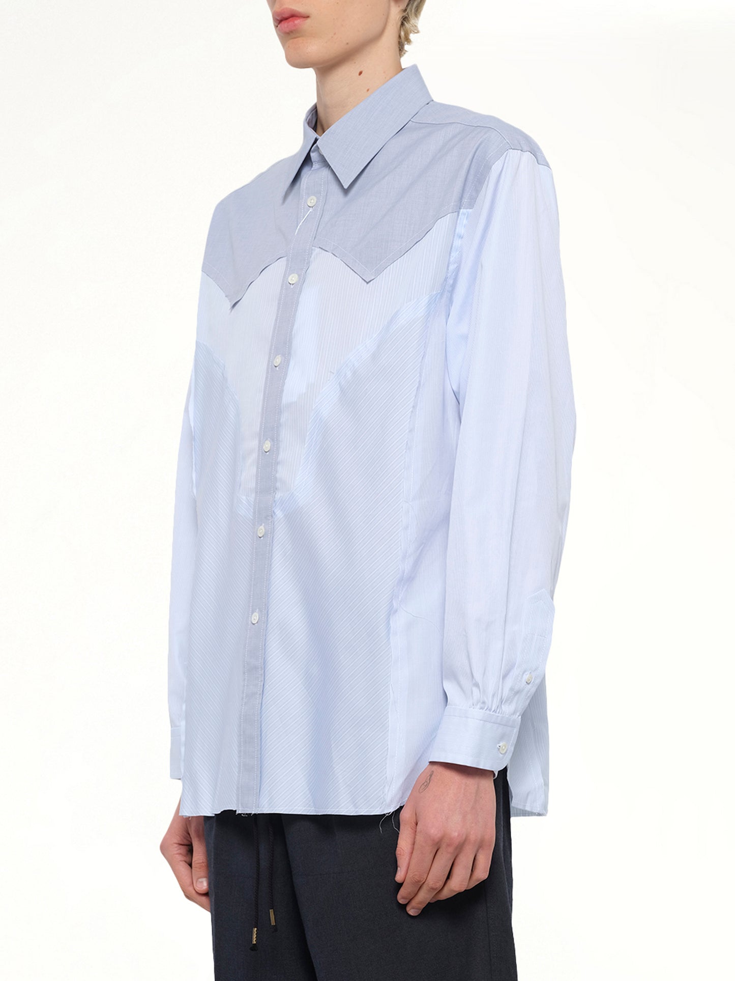 Classic Stripe Shirt in Azure