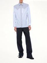 Classic Stripe Shirt in Azure