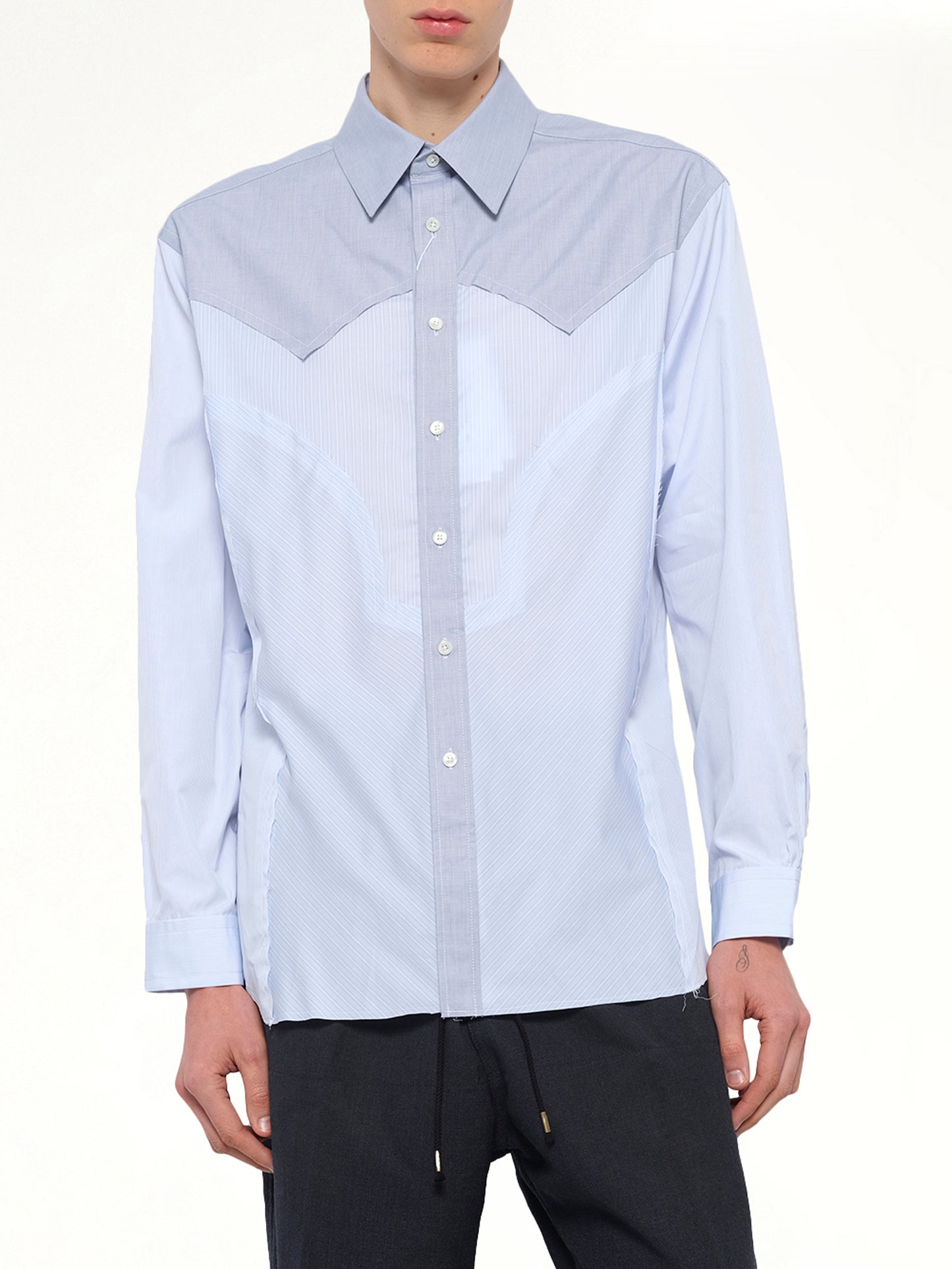 Classic Stripe Shirt in Azure