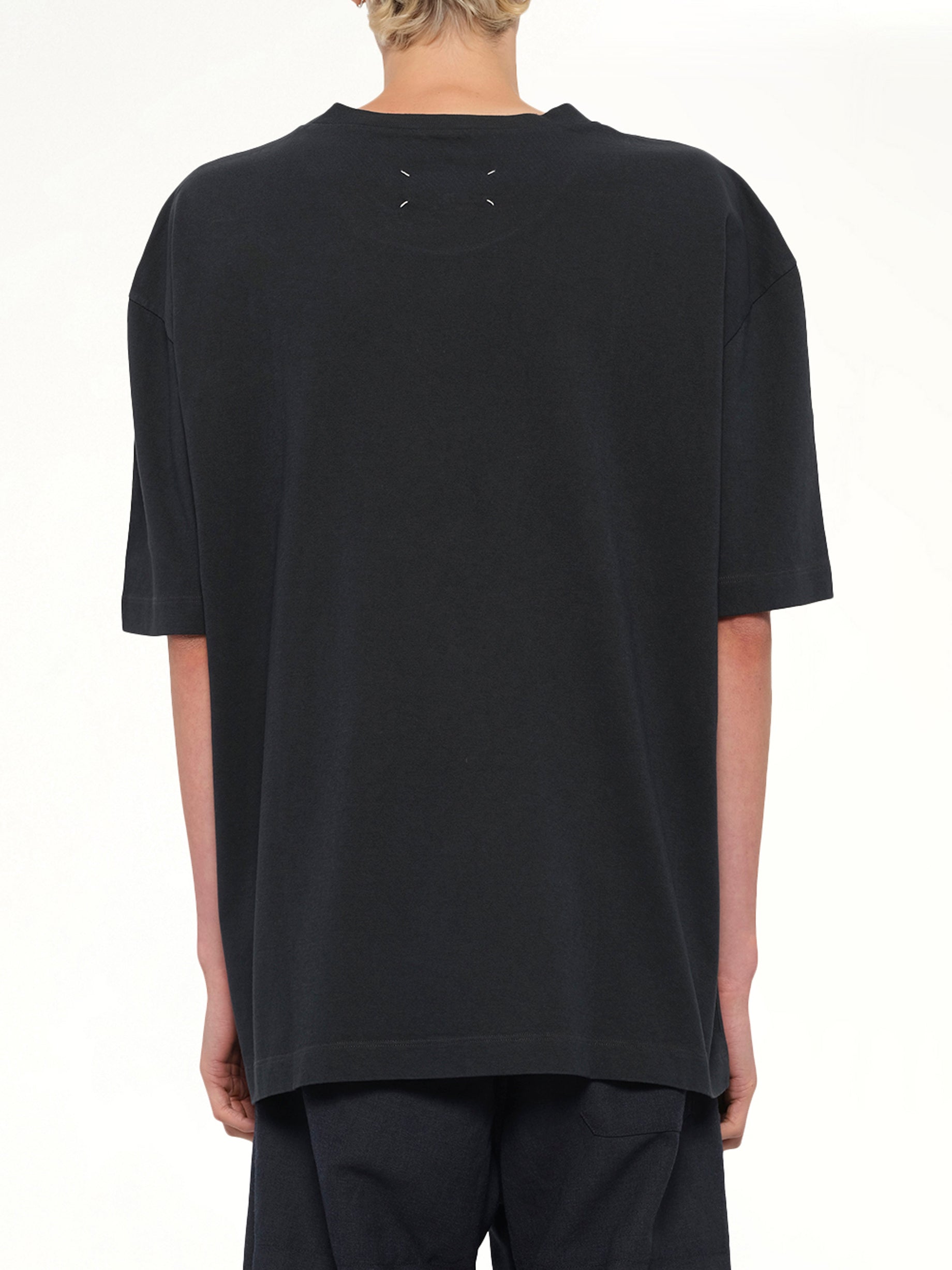 MAISON MARGIELA , Memory of Logo T-Shirt in Charcoal Back View from MARAIS