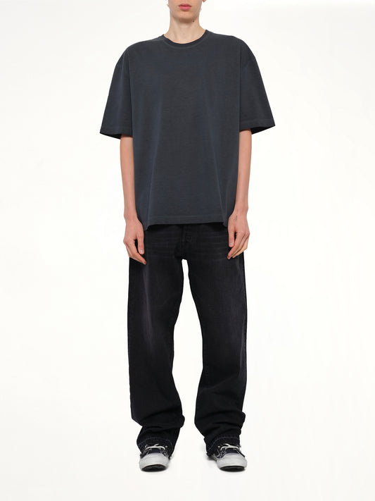Oversize Four Stitch T-Shirt in Anthracite