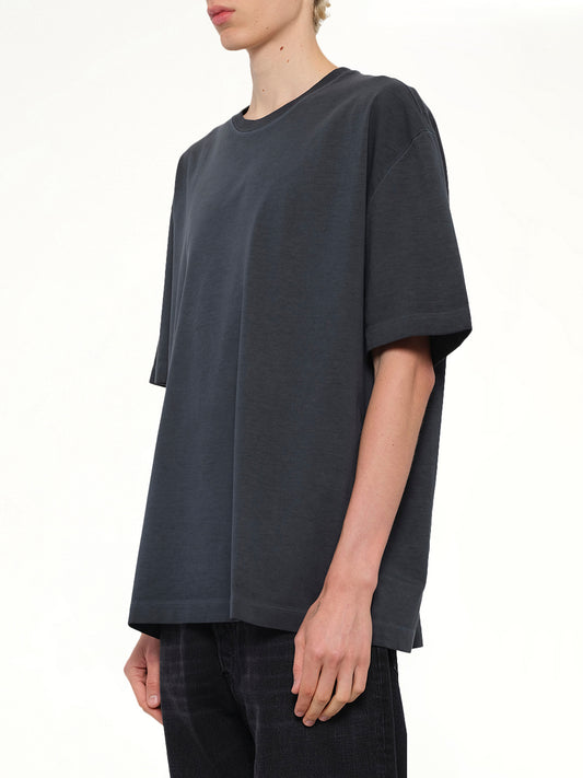 Oversize Four Stitch T-Shirt in Anthracite