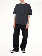 Oversize Four Stitch T-Shirt in Anthracite