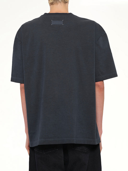 Oversize Four Stitch T-Shirt in Anthracite