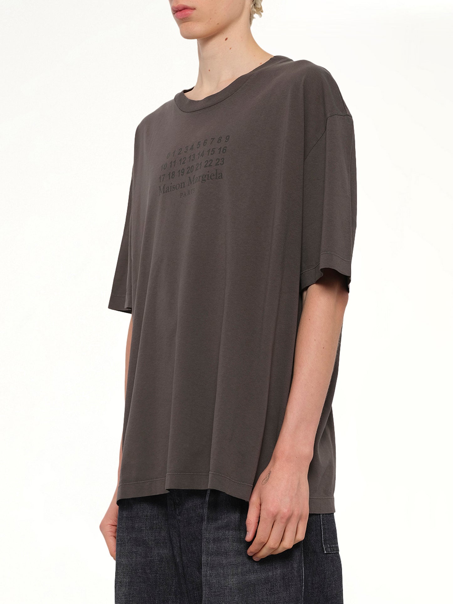 Maison Margiela Logo T-Shirt in Mink