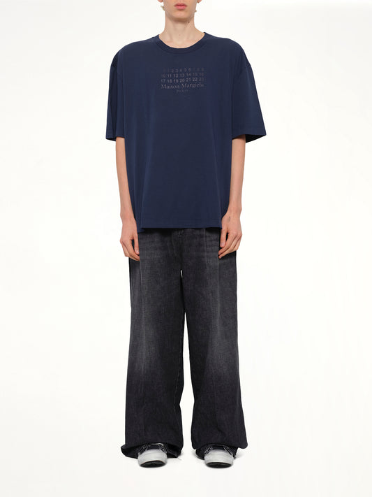 Maison Margiela Logo T-Shirt in Vintage Blue