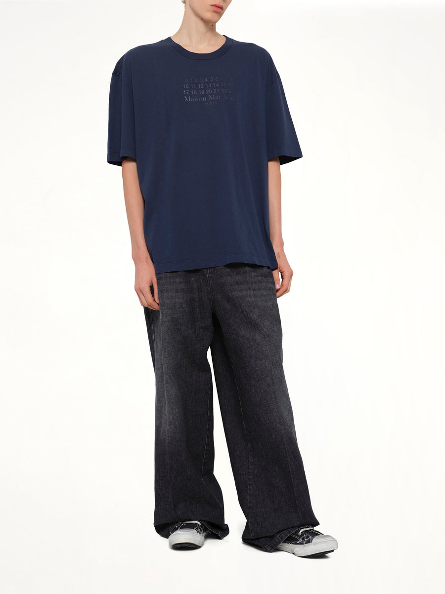 Maison Margiela Logo T-Shirt in Vintage Blue