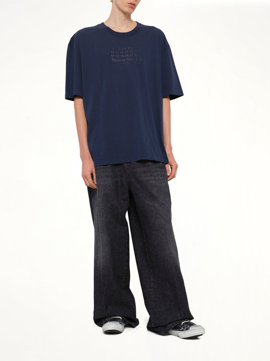 Maison Margiela Logo T-Shirt in Vintage Blue