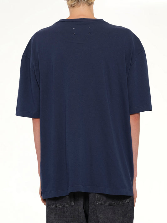 Maison Margiela Logo T-Shirt in Vintage Blue