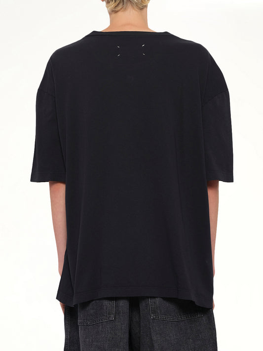 Maison Margiela Logo T-Shirt in Washed Black