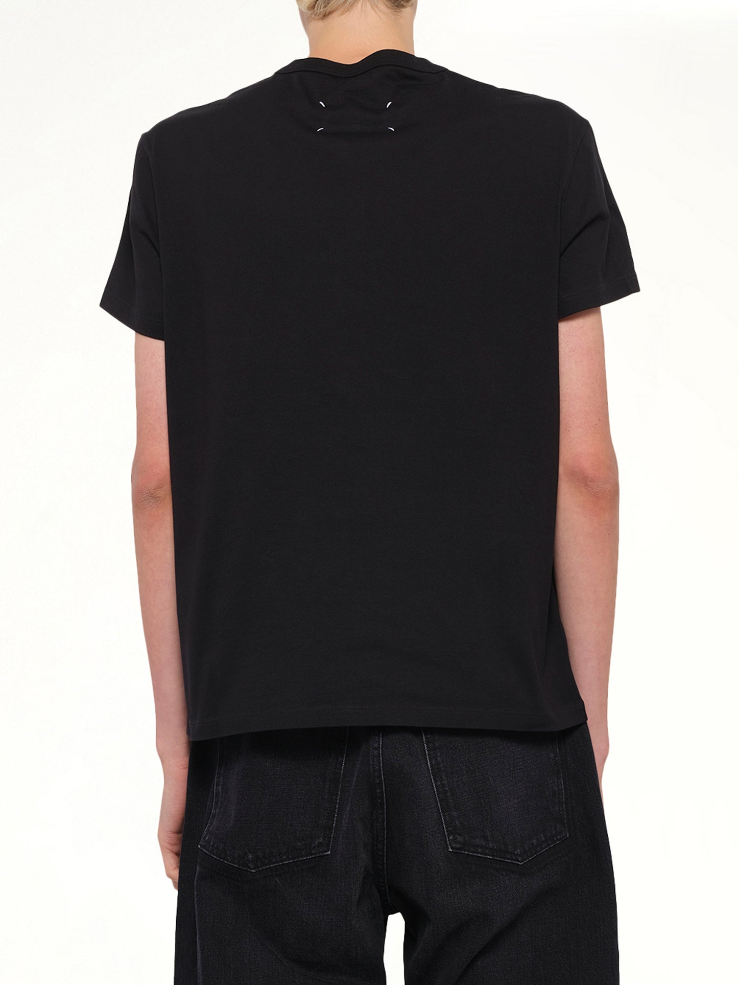 Upside Down Logo T-Shirt in Black