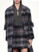 Mohair Coat in Blue/Multicolour