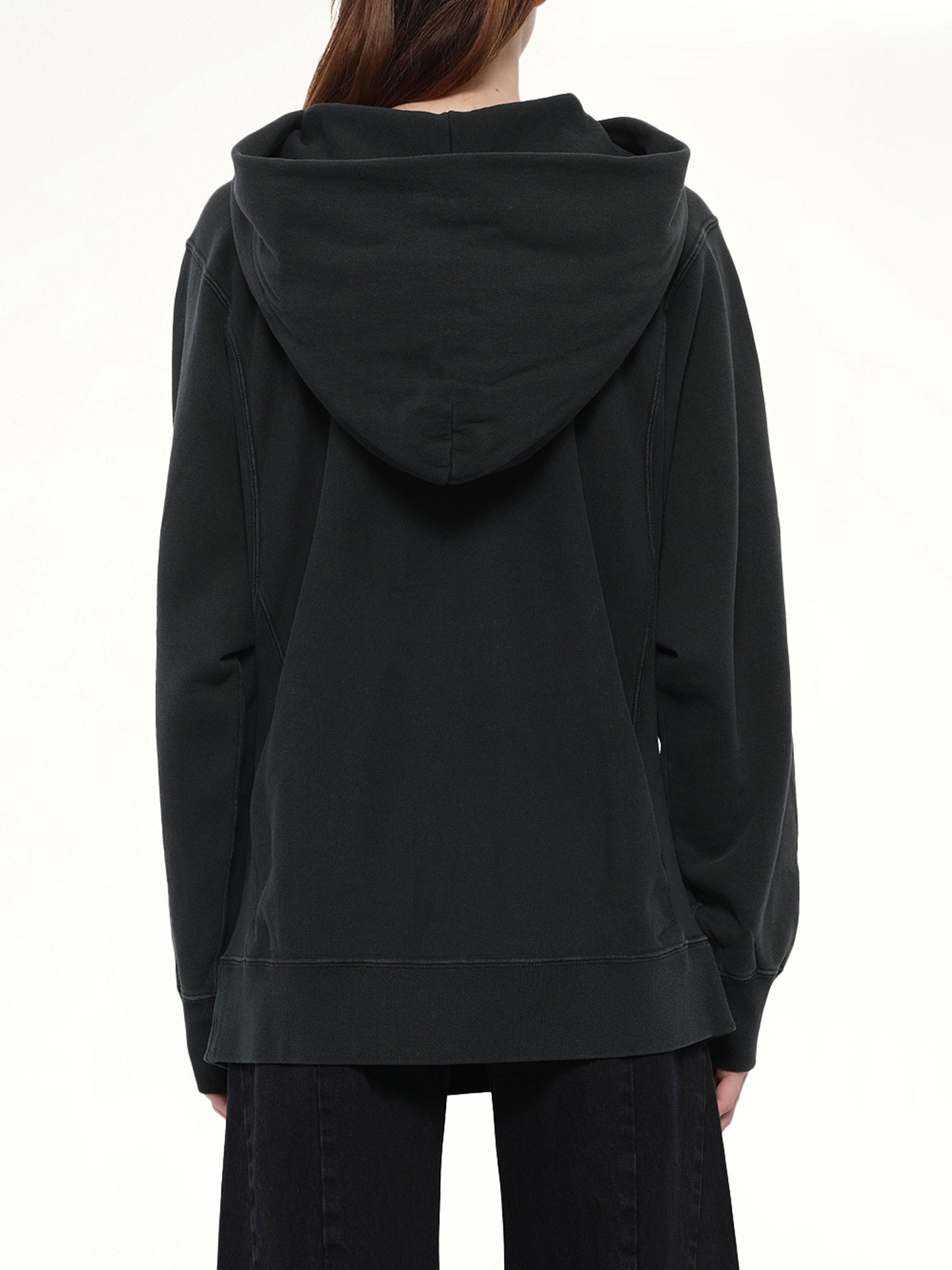 Organic Cotton Fleece Hoodie in Vintage Carbon