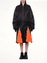 Noir Kei Ninomiya 黑色尼龙斜纹夹克